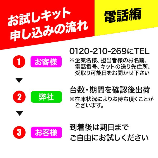 画像6: 呼び出しベル 無料お試しキット (6)