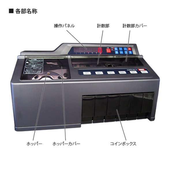 コインカウンター 自動 硬貨 小銭数える 計数機 電動 高速
