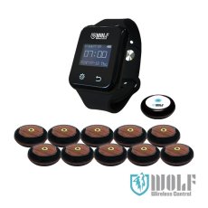 画像1: ワイヤレスコントロール【WOLF】送信機10台（1つボタンタイプ） レシーバー1台  消去機1台セット (1)