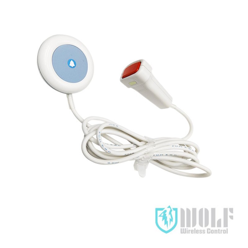 画像1: ワイヤレスコントロール【WOLF】ナースコール型ボタン送信機